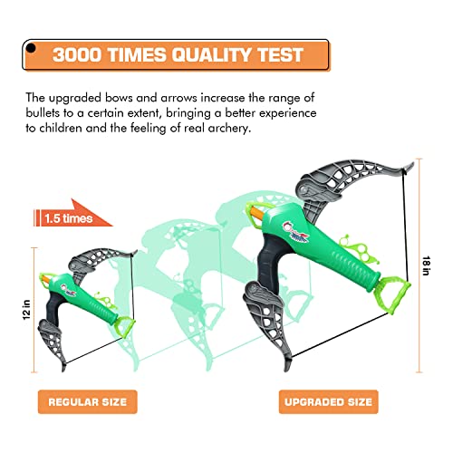 image for Duckura Kids Bow and Arrow Set - Outdoor Indoor Games Activities for K