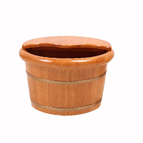 Spa de pies de madera sólida 38cm x 24cm miniatura 1