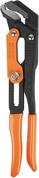 Klein Tools 68230 Pipe Wrench, S-Jaw Quick-Adjust Plumbers Wrench Fits up to 1-1/2-Inch Round Pipe and 1-1/4-Inch Hex Nuts, 13-Inch