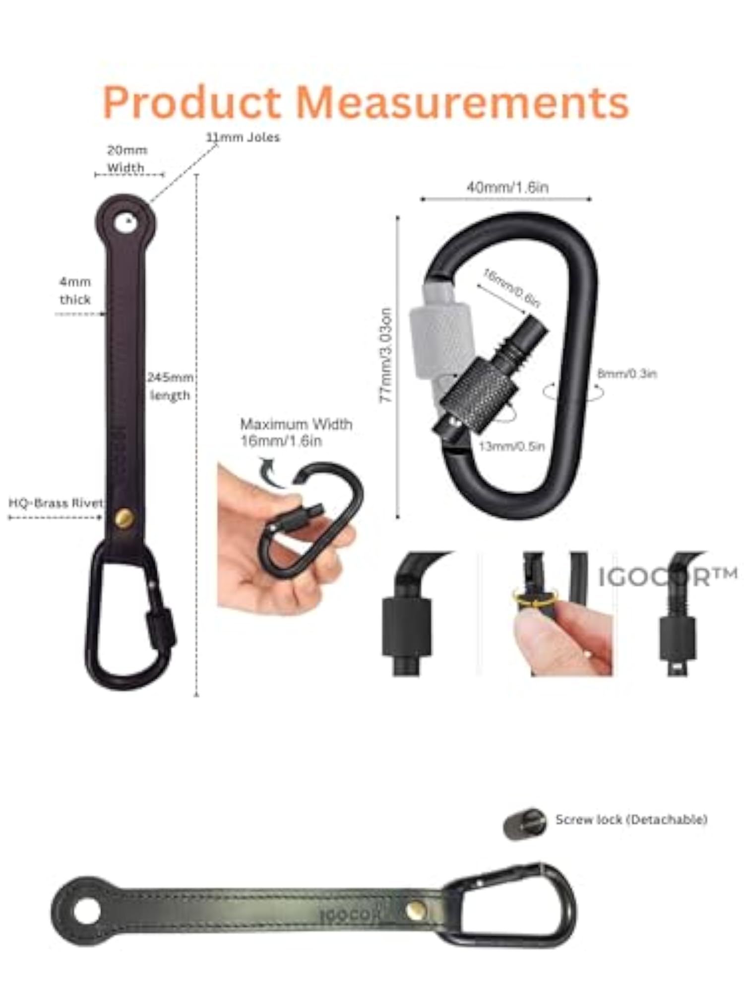 Motorcycle Luggage Hook Strap with Heavy-Duty Leather