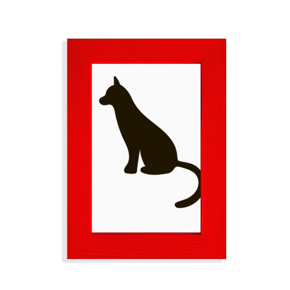 Cadre photo chat noir rouge : une idée cadeau originale pour anniversaire
