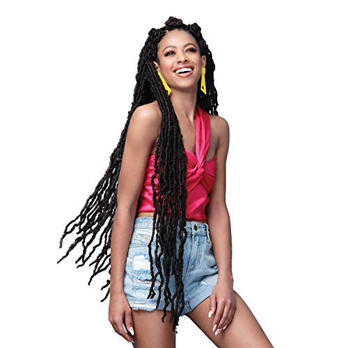 Bobbi Boss Crochet Braids African Roots Braid Collection 2X Nu Locs 36" (3-Pack, 1B) #TOP3
