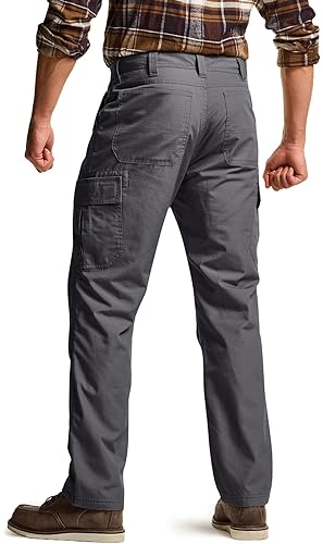 Cqr HLP004 Men'S Winter Tactical Pants, Thermal Hiking Work Pants, Outdoor Fleece Lined Snow Ski Cargo Pants thumb #1