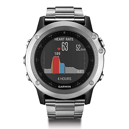 Garmin Fenix 3 HR GPS Watch with Titanium & Sport Bands