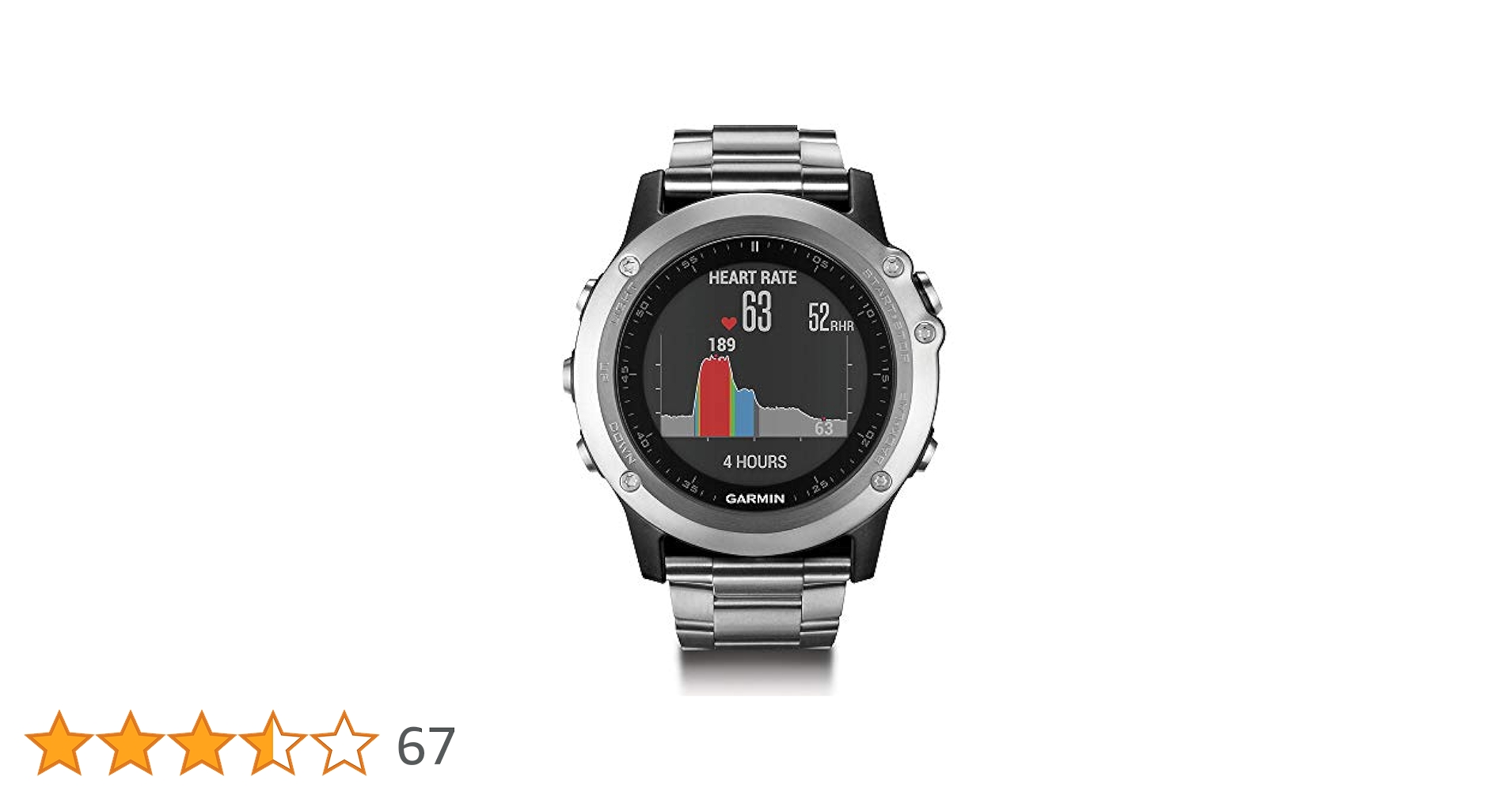 Amazon.co.jp: Garmin Fenix 3 HR GPS Watch with Titanium and