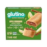 Glutino Gluten Free Oven Baked Bar, Apple Cinnamon, Naturally Flavored, 5 ct