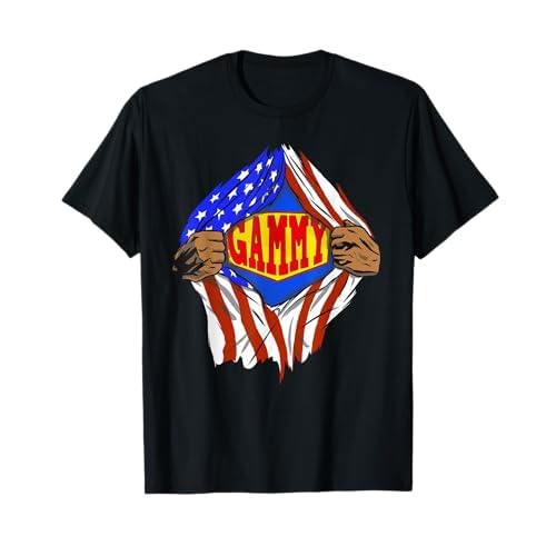 Familia de fuentes Funny Super Gammy Hero Camiseta