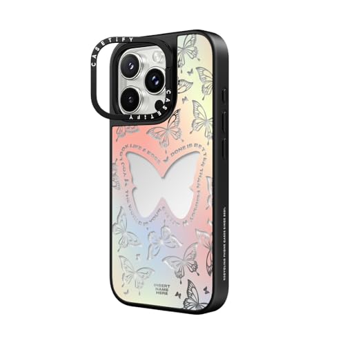 Coque iPhone 16 Pro CASETiFY miroir argent avec béquille compatible MagSafe