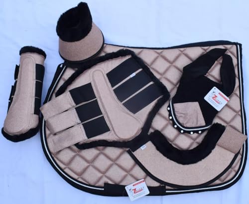 ZAINEE Glitter Rose Gold All Purpose English Saddle Pad