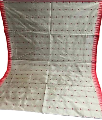 Generic maroon sambalpuri silk saree – image 3