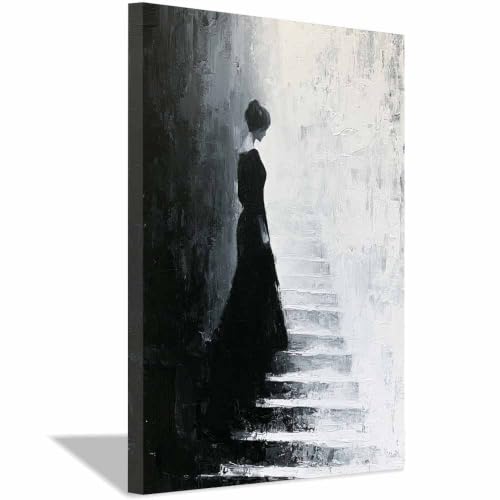Portrait de Dame Toile Deco Murale Salon Chambre Bureau Cuisine 40x60