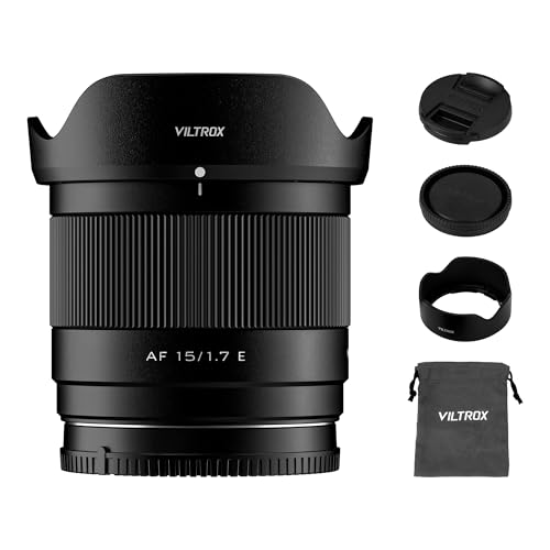 Image of VILTROX AF 15mm F1.7 Air E Lens for Sony E Mount, f /1.7 Large Aperture APS-C Auto Focus Prime Lens Compatible with Sony E-Mount Mirrorless Cameras ZV-E10 II EV10 a6700 a6600 a6400 a7c ii a7rv a7iii