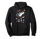 rock climber cat cute climbing mountain sport allenamento felpa con cappuccio