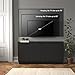 Prepac Simply Modern 4 Door Console Table Storage Cabinet, Buffet Cabinet for Storage and Organization, Modern Side Table with Doors & Shelves, 60”W x 30”H x 16”D, Black