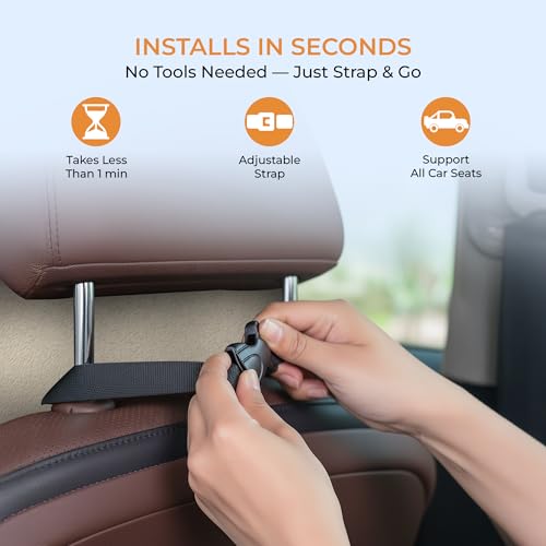 Image of CareFoam Memory Foam Car Neck Pillow for Driving Comfort - Ergonomic Headrest Cushion for Neck & Spine Support - Adjustable Strap, Breathable Washable Cover, Ideal for Long Drives | Beige Velvet