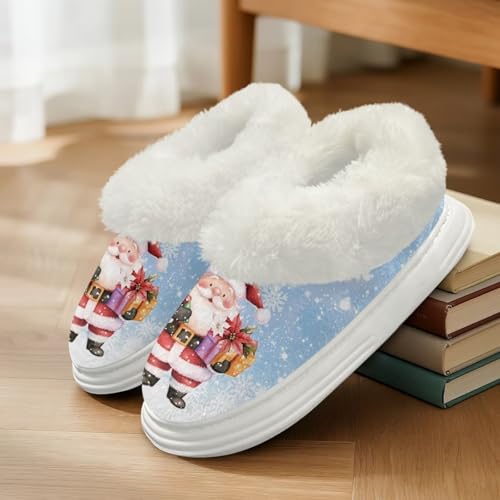 Slippers for Women Warm Fuzzy Polar Fleece Shoes Closed Toe 5.5-113