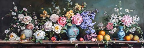 Fleur Diamond Painting Grand Format Anti-Stress Activité Manuelle 50x150