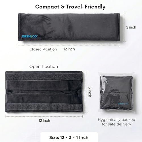 Image of Car Seat Belt Cushion (Pack of 2), Soft Seat Belt Cover Set for Shoulder, Universal Strap Pads for All Cars, Backpack, Purse and Travel Bag (Dark Grey, 12 Inch Length)