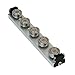Bishop-Wisecarver UT2WPAR-5A UtiliTrak SW Series Wheel Plate Assembly, Size 2, 5-Wheel, Crown Roller, Carbon, Shielded