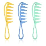 Premium Wide Tooth Comb,SAREAL 3PCS Large Shower Combs,Wide Spacing Teeth Comb,Anti-Static Detanglin