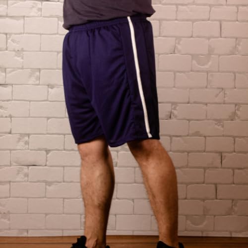 Short Com Listra Calção Futebol, Academia, Ciclismo, Bike, Corrida,Ginasticas (BR, Alfa, G, Regular,