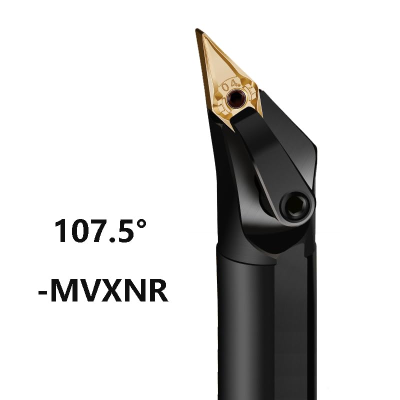 1pc MVQNR MVUNR MVWNR MVXNR Turning Lathe Tool Holder 20mm 25mm Internal Cutting Shank Boring Bar VNMG Carbide Inserts(Color:S20R,Size:NOT Include Inserts_MVQNR16)