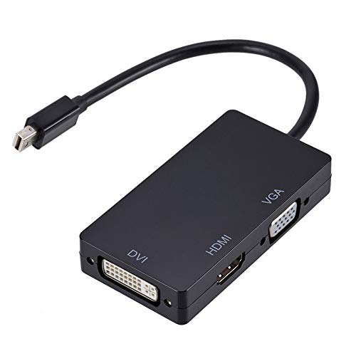 Merucy 3in1 mini DisplayPort DP to HDMI DVI VGA 変換 アダプター マルチ変換 Windows Linux Mac OS X Mac Book 対応 UNI
