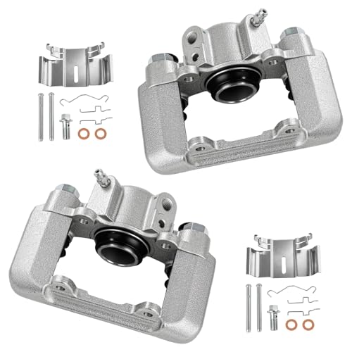 Image of cciyu Rear Left & Right Disc Brake Calipers Assembly 192971 192970 | For Toyota For RAV4 L4 2.4L 2004-2005 with Bracket