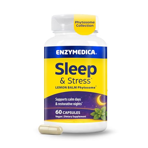 Enzymedica Sleep & Stress Lemon Balm Phytosome Capsules - 60 Capsules