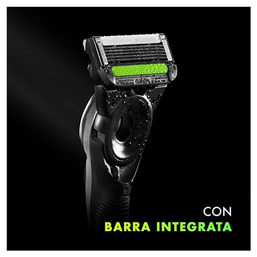 Gillette LABS RASOIO UOMO, con 3 LAMETTE DA BARBA di Ricambio, BASE MAGNETICA e BARRA INTEGRATA, Rasatura Facile,Comfort Ottimale Manico Confortevole - 4