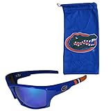 Siskiyou Sports NCAA Florida Gators Unisex Edge Wrap Sunglass and Bag Set, Team Colors, One Size