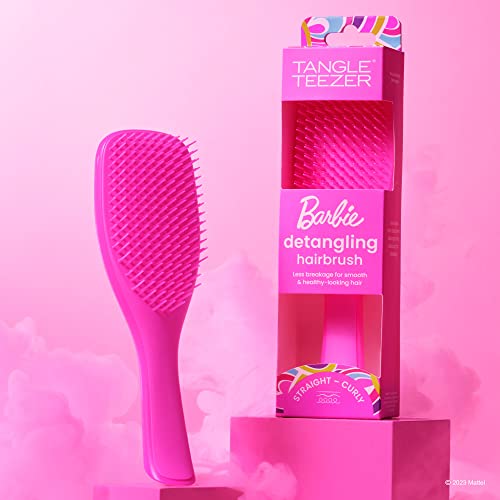 Tangle Teezer - Escova de cabelo desembaraçadora Ultimate Detangler Barbie - Dopamine Pink para todo