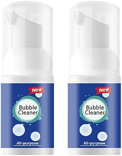 2Pack Bubble Cleaner Foam Spray All Purpose Kitchen Bubble Cleaner Foaming Heavy Oil Stain Cleaner Kitchen Grease Cleaner Deep Cleaning Kitchen Spray