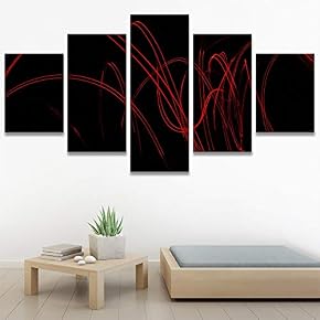 SIGNWIN 5 Panel Canvas Wall Art Modern Art...