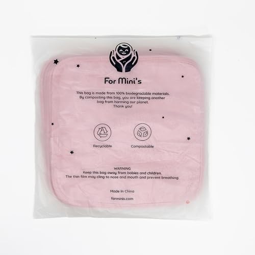Image of FOR MINI'S Baby Washcloths, Super Soft & Absorbent Baby Washcloths for Newborns, Infants and Toddlers, Pack of 8