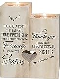 Double-Sided Printing for Unbiological Sister Best Friend Candle My Bestie Candle Bestie Candle Holder Sister Candle