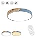 Produktbild Froadp 48W Holz LED-Deckenleuchte Runde Dimmbar mit Fernbedienung - Ø40cm Alu und Acryl Deckenlampe - für Babyzimmer Schlafzimmer Wohnzimmer Kinderzimmer