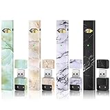 Skin|Sticker|Wrap|Decal Compatible with JUUL(4 Different Marble Style)(4 Pack)(No Device Included) Accessories Fit for JUUL