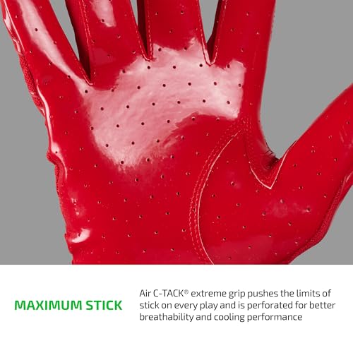 Cutters - Gamer 6.0 Padded Receiver Gloves Red XXXL by Cutters - Image 4