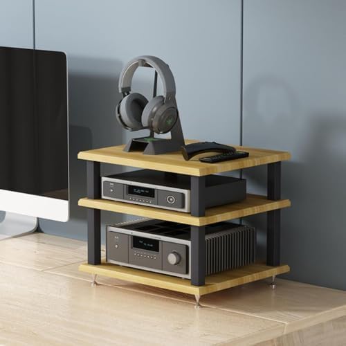 Szafka audio HIFI – wielowarstwowa półka AV i stojak na odtwarzacz płyt muzycznych, stylowa jednostka multimedialna do kina domowego, stojący stojak do przechowywania dla audiofilów