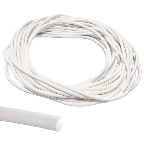 Fugenfüllprofil, Silikon Schaumstoff Dichtstreifen 5mm, Fugen Dichtschnur, Rundschnur für Silikonfugen, Schaumstoff Dichtstreifen, 5 Meter(16.41 Ft) Lang, für Basteln, Türen, Fenster und Wandfugen