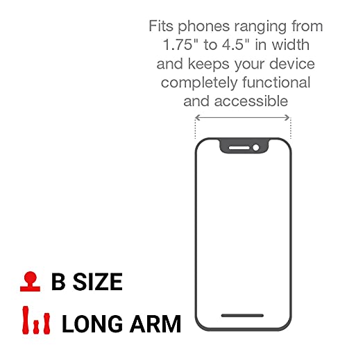 Ram Mounts X-Grip Large Phone Mount With Ram Twist-Lock Suction Cup Base Ram-B-166-C-Un10U With Long Arm For Vehicle Windshields #TOP4