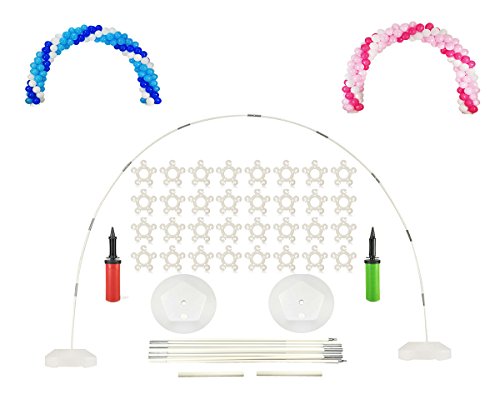 Large Balloon Arch Kit - 8FT Tall & 11Ft Wide Easy DIY Frame Base and Pole with e-Instruction - for Birthday, Wedding, Events, Party Decoration