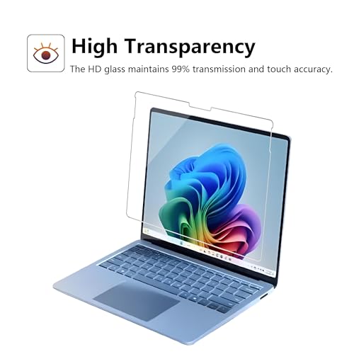 Megoo Screen Protector for Microsoft Surface Pro 11/10 (2024) - Also Fits Surface Pro 9, Pro 8, and Pro X (13 inch) - Tempered Glass/High Sensitivity/Support Surface Pen/Smooth Touch, 2 Pack by MEGOO - Image 8