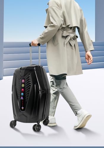 Smart LED Display Luggage 20 Inch Carry On Suitcase, Hardshell Spinner TSA Travel Suitcase with Customizable Digital Screen, Black4