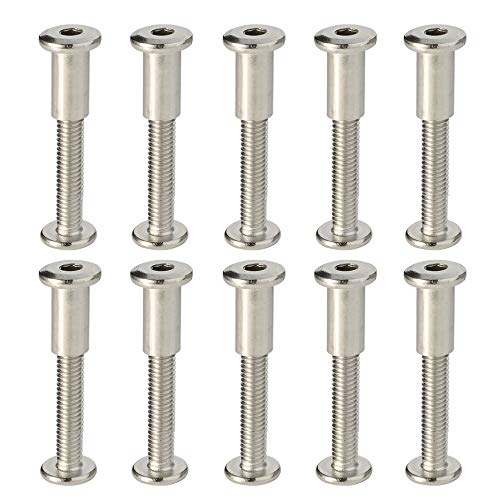 M6 X 35Mm Socket Cap Furniture Bolts With Barrel Nuts For Furniture Cots Beds Crib And Chairs, Stainless Steel 18-8 (304), 10 Pairs #TOP7