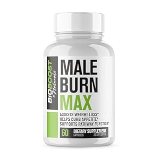 Male Burn MAX - Fat Burner FOR MEN - Weight Loss Pills, GLP-1 Support, Appetite Suppressant - 5 Powerful Ingredients to Help Burn Fat While Sustaining Muscle - 3rd Party Tested - 60 Capsules