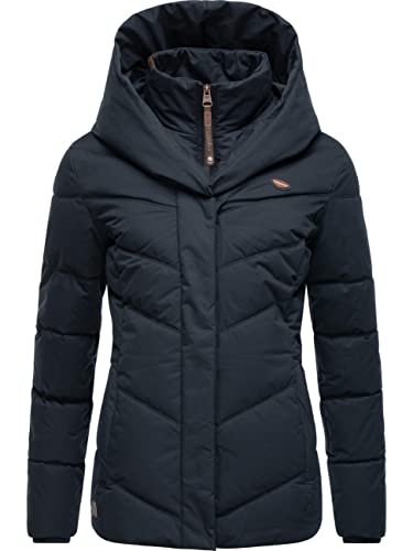 Ragwear wasserdichte Damen Winterjacke Kurzmantel mit Kapuze Natesa Intl....