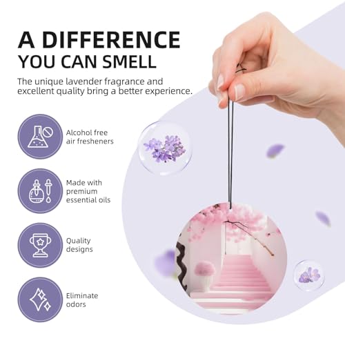 Hojas aromáticas para auto con aroma a flor de cerezo miniatura 5