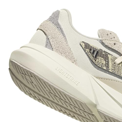 adidas Women's Lightblaze, Off White/Silver Metallic/Grey, 5 - image 5